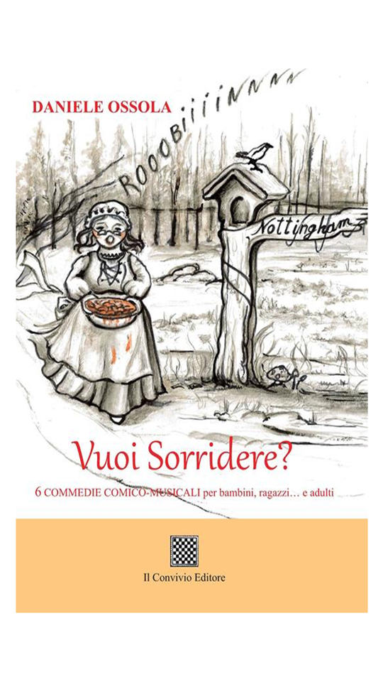 Copertina della raccolta di racconti 'Vuoi sorridere' di Daniele Ossola